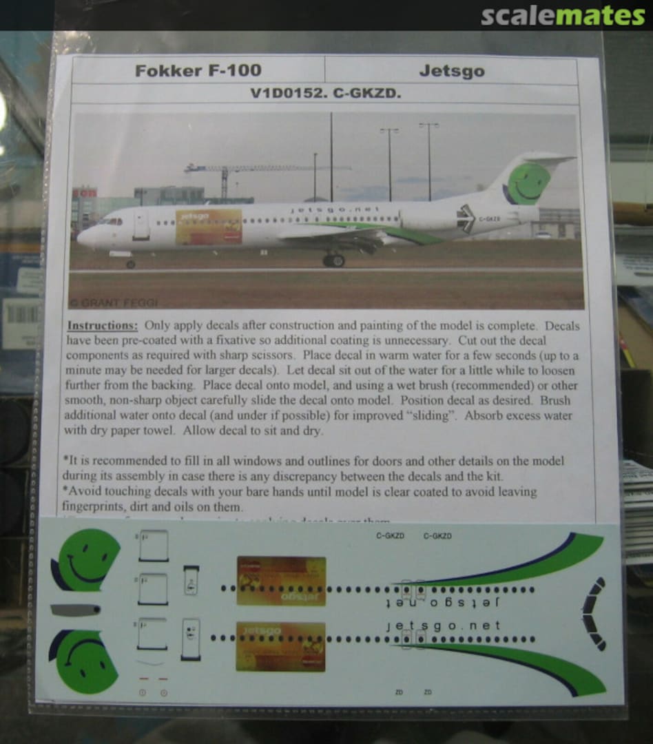 Boxart Jetsgo Fokker F-100 V1D0152 V1 Decals Boxart Jetsgo Fokker F-100 V1D0152 V1 Decals