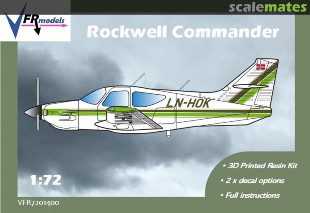 Boxart Rockwell 112 Commander VFR7201400 VFR models Boxart Rockwell 112 Commander VFR7201400 VFR models