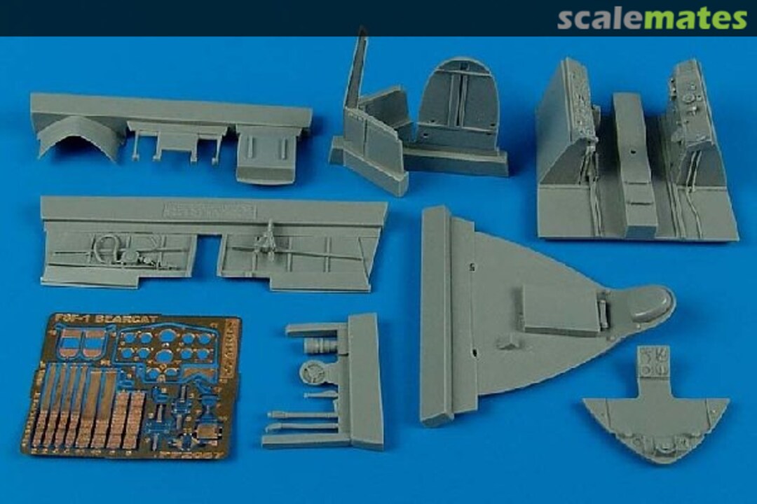Boxart F8F-1 Bearcat cockpit set 2087 Aires