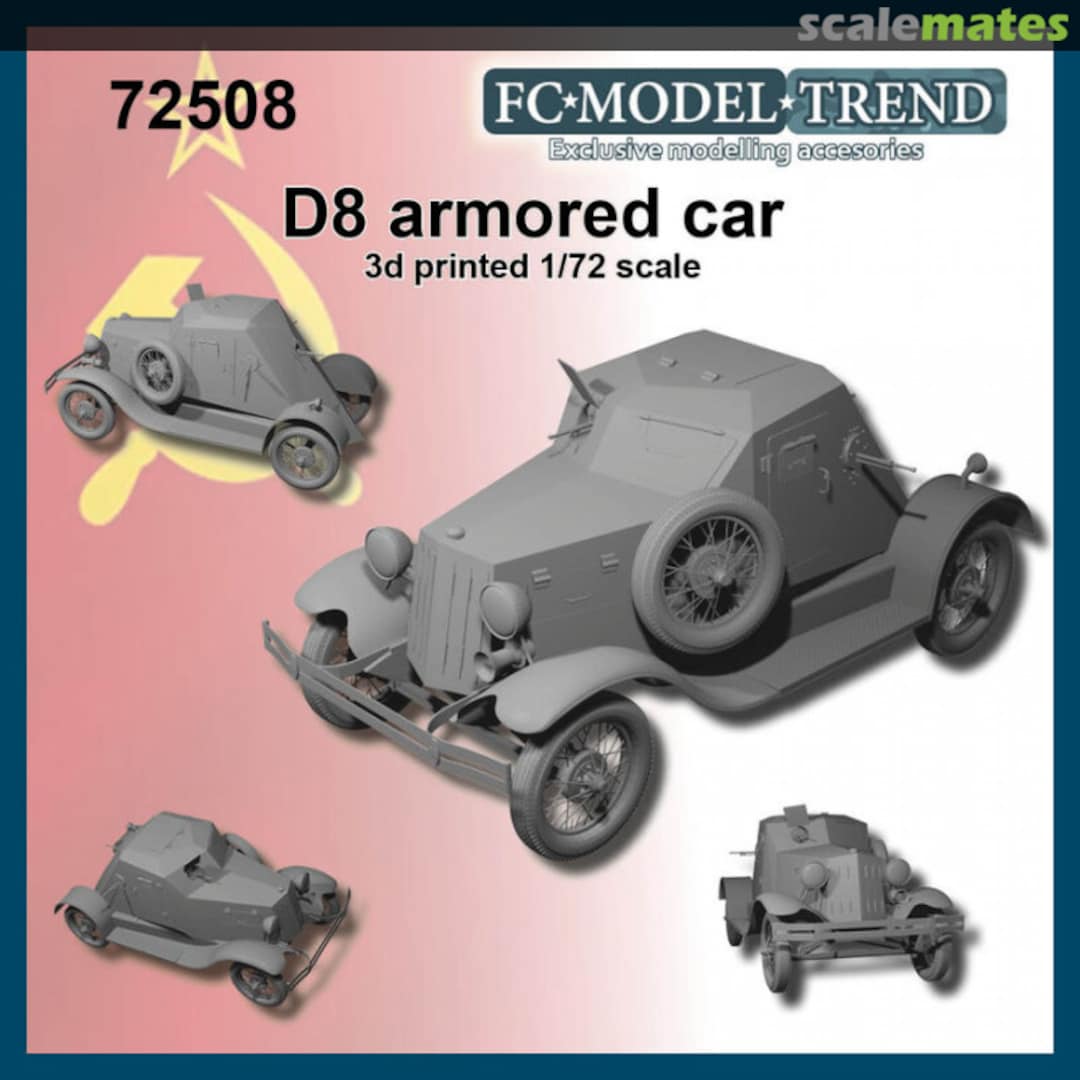 Boxart D8 armored car 72508 FC Model Trend Boxart D8 armored car 72508 FC Model Trend