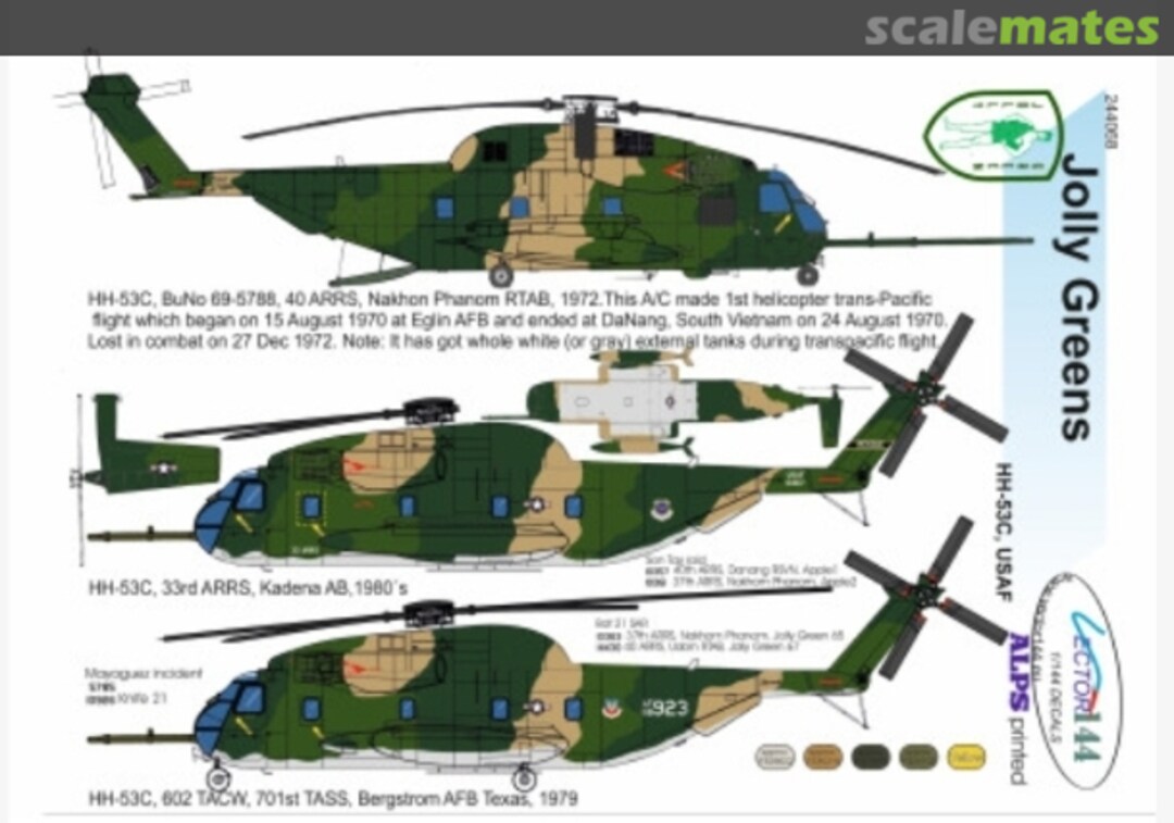 Boxart Jolly Greens: HH-53C 244066 Vector144 Boxart Jolly Greens: HH-53C 244066 Vector144