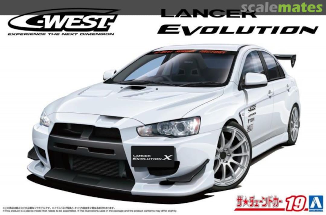 Boxart C-West Lancer Evolution X 069295 Aoshima