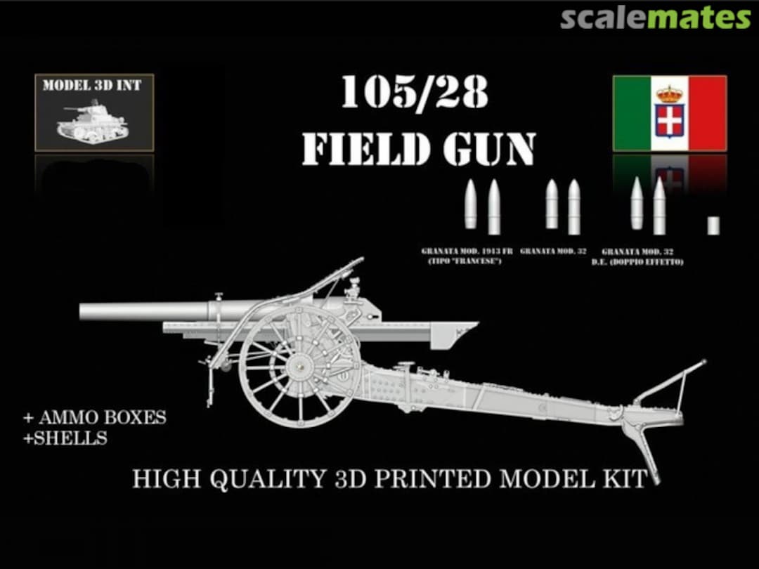 Boxart 105/28 Field Gun IT35Re158 MODEL 3D INT Boxart 105/28 Field Gun IT35Re158 MODEL 3D INT