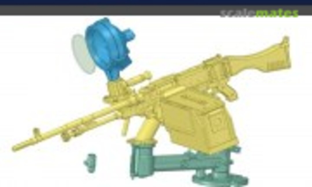 1:35 IDF MAG Std Swing arm mount with searchlight v.2 (lowered version) (3D MicroCosmos MC-35-606) MC-35-606