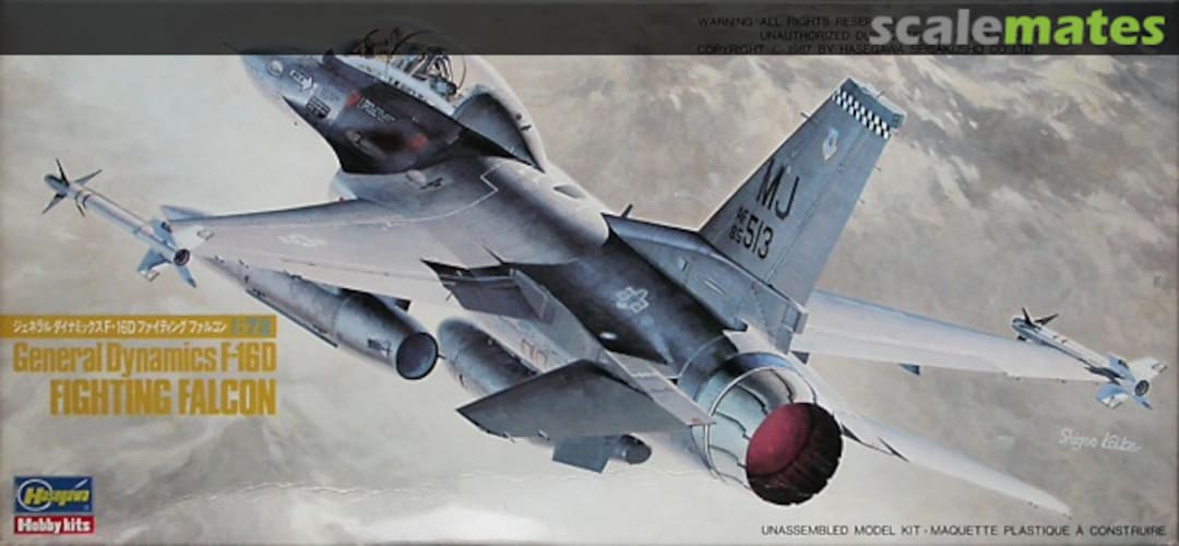 Boxart F-16D Fighting Falcon 815 Hasegawa Boxart F-16D Fighting Falcon 815 Hasegawa