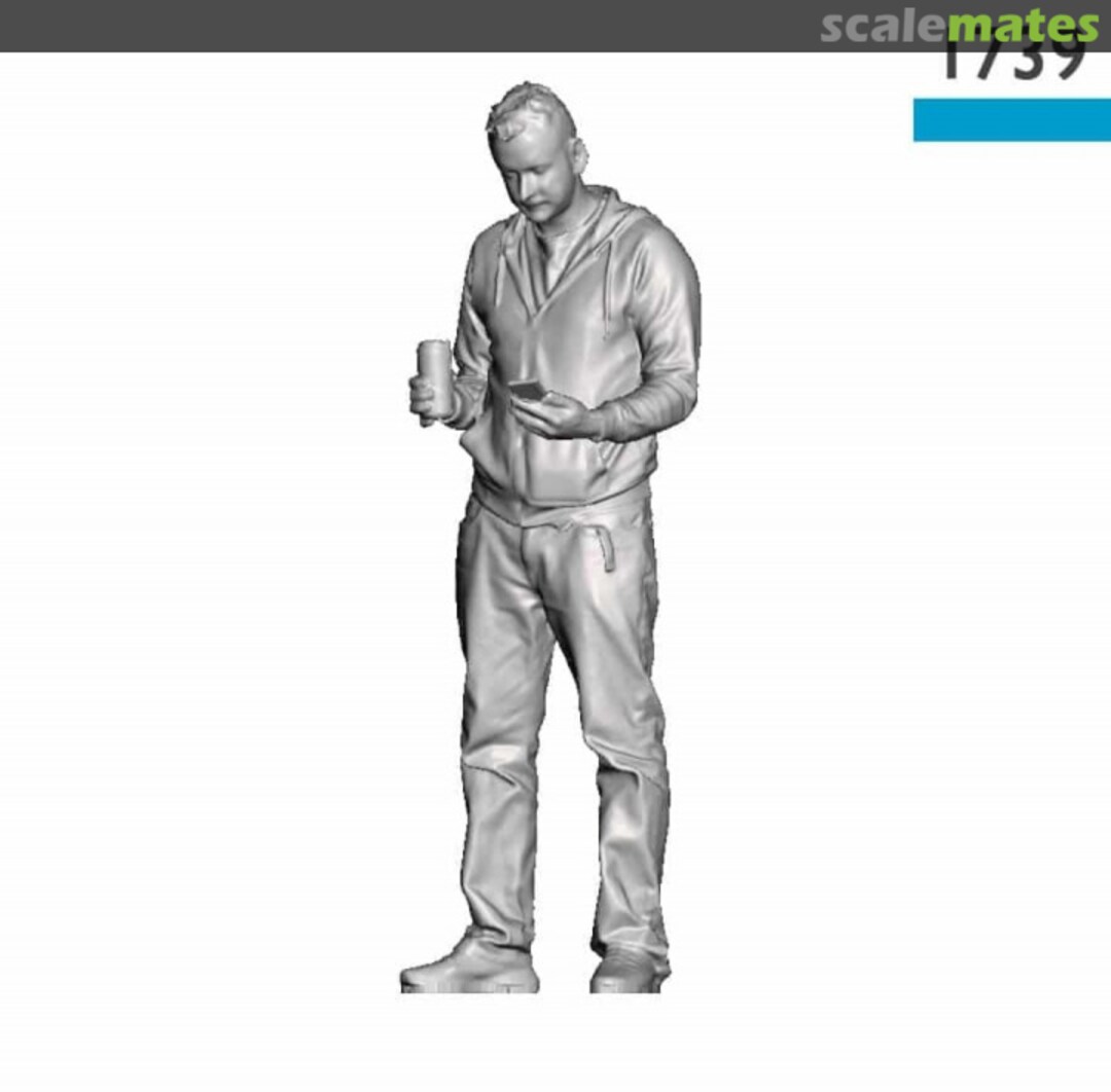 Boxart Man using Phone 1739-024 Modelu Boxart Man using Phone 1739-024 Modelu