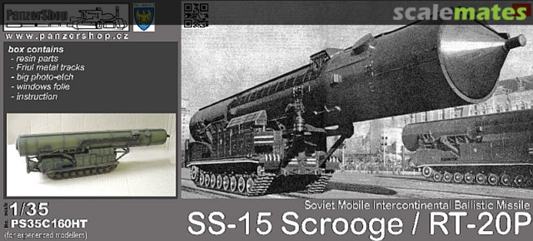 Boxart SS-15 Scrooge/ RT-20P/8K99 Soviet Intercontinental Missile PS35C160HT PanzerShop Boxart SS-15 Scrooge/ RT-20P/8K99 Soviet Intercontinental Missile PS35C160HT PanzerShop