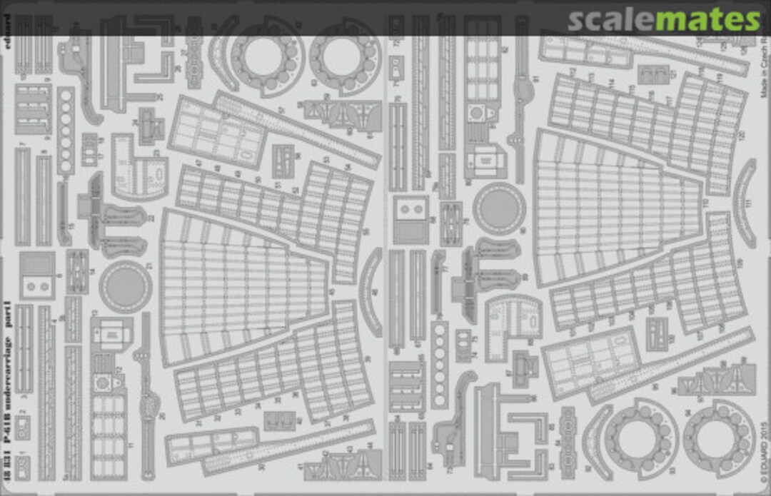 Boxart P-61B Undercarriage Photoetch Set 48831 Eduard Boxart P-61B Undercarriage Photoetch Set 48831 Eduard