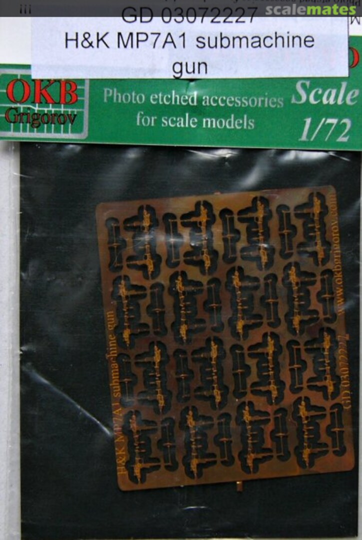 Boxart H&K MP7A1 submachine gun GD 03072227 OKB Grigorov Boxart H&K MP7A1 submachine gun GD 03072227 OKB Grigorov