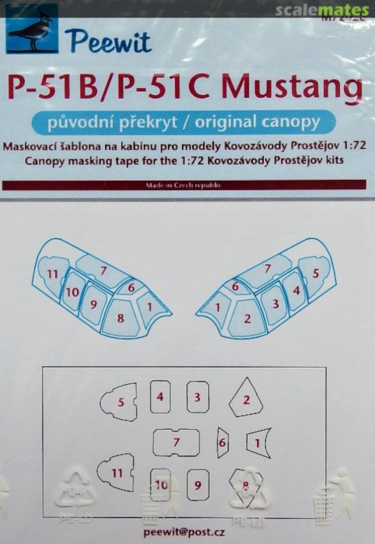 Boxart North American P-51B/P-51C/Mk.III Mustang - original type M72028 Peewit Boxart North American P-51B/P-51C/Mk.III Mustang - original type M72028 Peewit