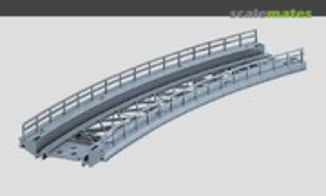 K-bridge ramp 16-3/4&quot; R. (Märklin 7569)