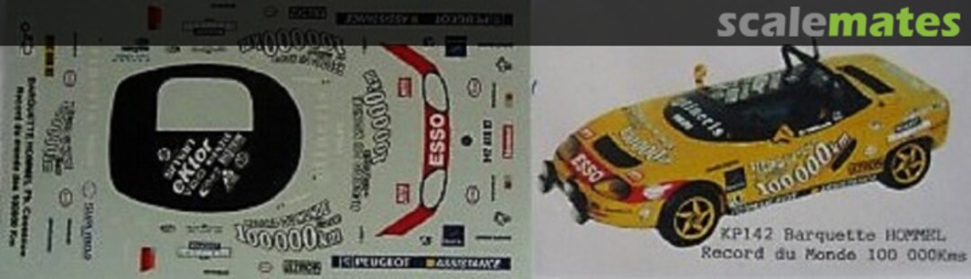 Boxart Barquette Hommell "100000" KP142 JPS Miniatures Auto Boxart Barquette Hommell "100000" KP142 JPS Miniatures Auto