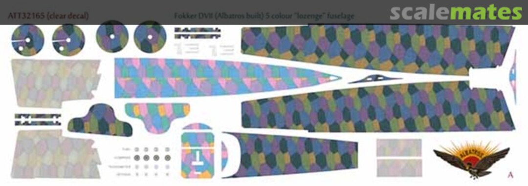 Boxart DVII (Albatros built) 5 colour 'lozenge' fuselage (new fuselage set) ATT32165 Aviattic Boxart DVII (Albatros built) 5 colour 'lozenge' fuselage (new fuselage set) ATT32165 Aviattic