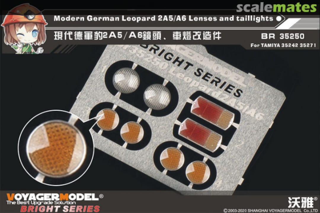 Boxart Modern German Leopard 2A5/A6 Lenses and taillights BR35250 Voyager Model Boxart Modern German Leopard 2A5/A6 Lenses and taillights BR35250 Voyager Model