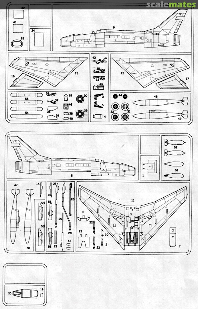Contents F-100 D Super Sabre 04604 Revell