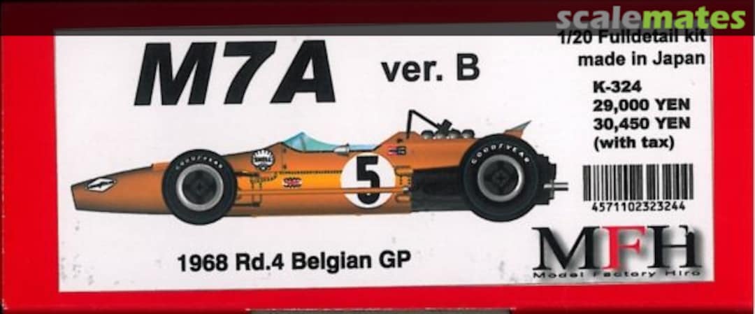 Boxart Mclaren M7A K-324 Model Factory Hiro Boxart Mclaren M7A K-324 Model Factory Hiro