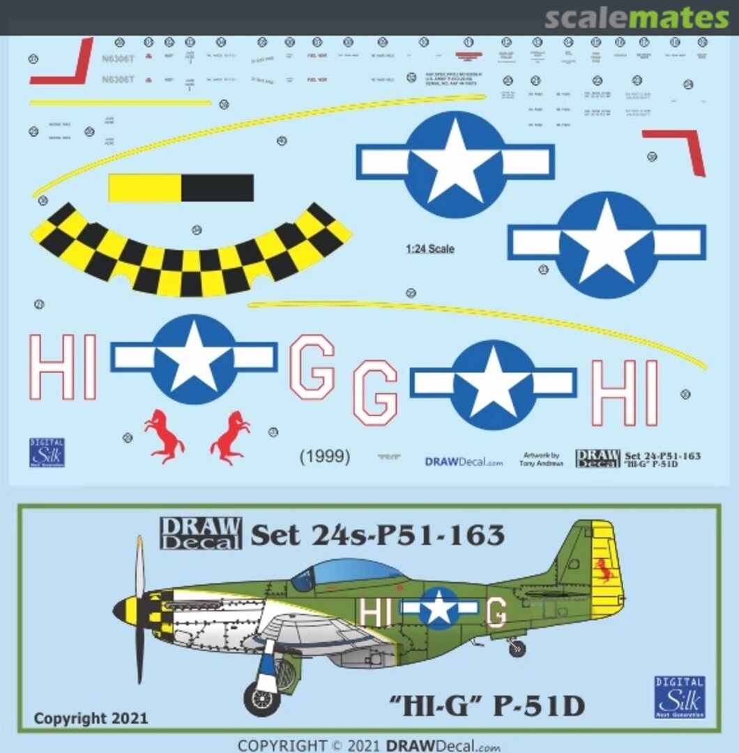 Boxart “HI-G” P-51D 24-P51-163 Draw Decal Boxart “HI-G” P-51D 24-P51-163 Draw Decal