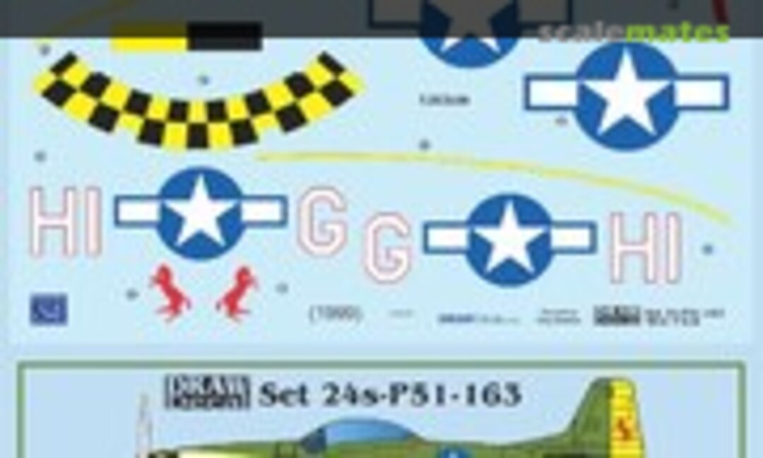1:24 “HI-G” P-51D (Draw Decal 24-P51-163) 24-P51-163