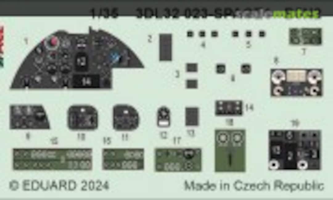 1:35 B5N2 SPACE cockpit, seatbelts (Eduard 3DL32023) 3DL32023