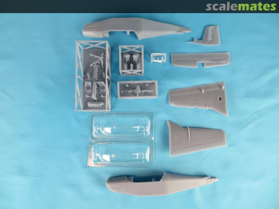 Contents CT-4A/B Airtrainer 3D Printed Resin Kit RRK48010 Red Roo Models