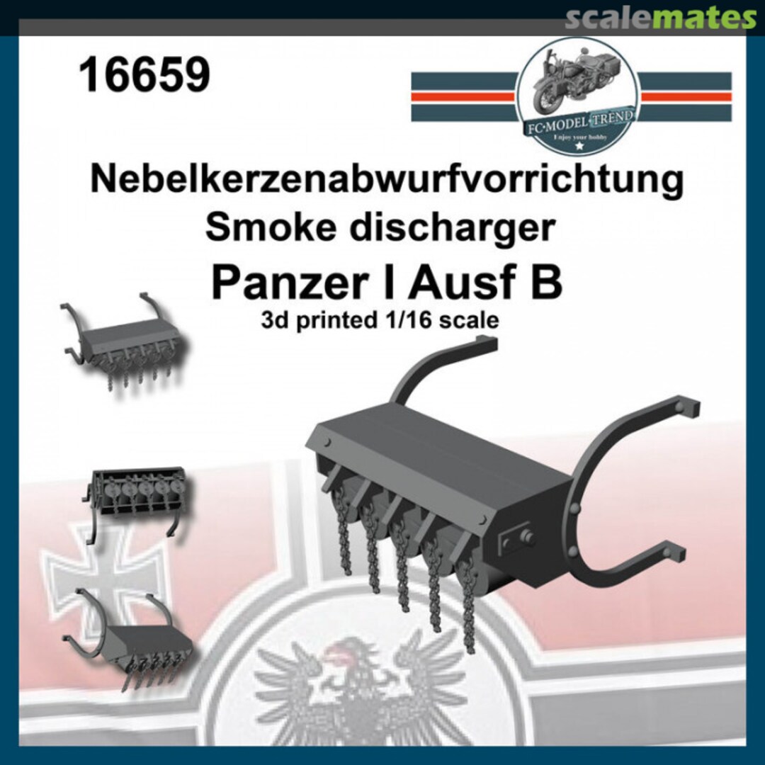 Boxart Panzer I Ausf.B - Nebelkerzenabwurfvorrichtung (Smoke Discharger) 16659 FC Model Trend