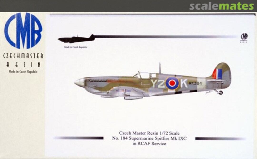 Boxart Supermarine Spitfire Mk.IXC CMR-184 CMR Boxart Supermarine Spitfire Mk.IXC CMR-184 CMR