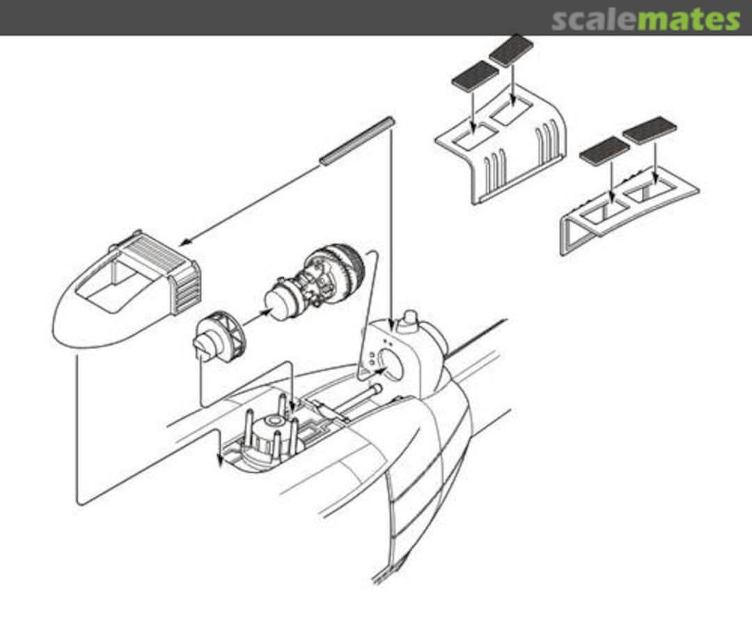 Boxart Bell UH-1D - Engine set 6004 CMK Boxart Bell UH-1D - Engine set 6004 CMK