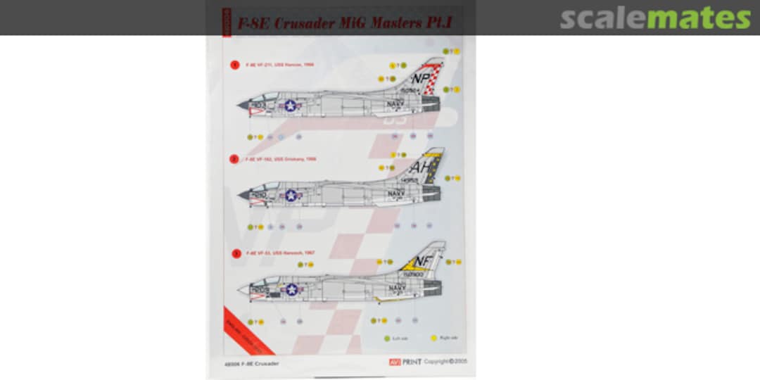 Boxart F-8E Crusader MiG Masters Pt 1 AV48006 AVI Print Boxart F-8E Crusader MiG Masters Pt 1 AV48006 AVI Print