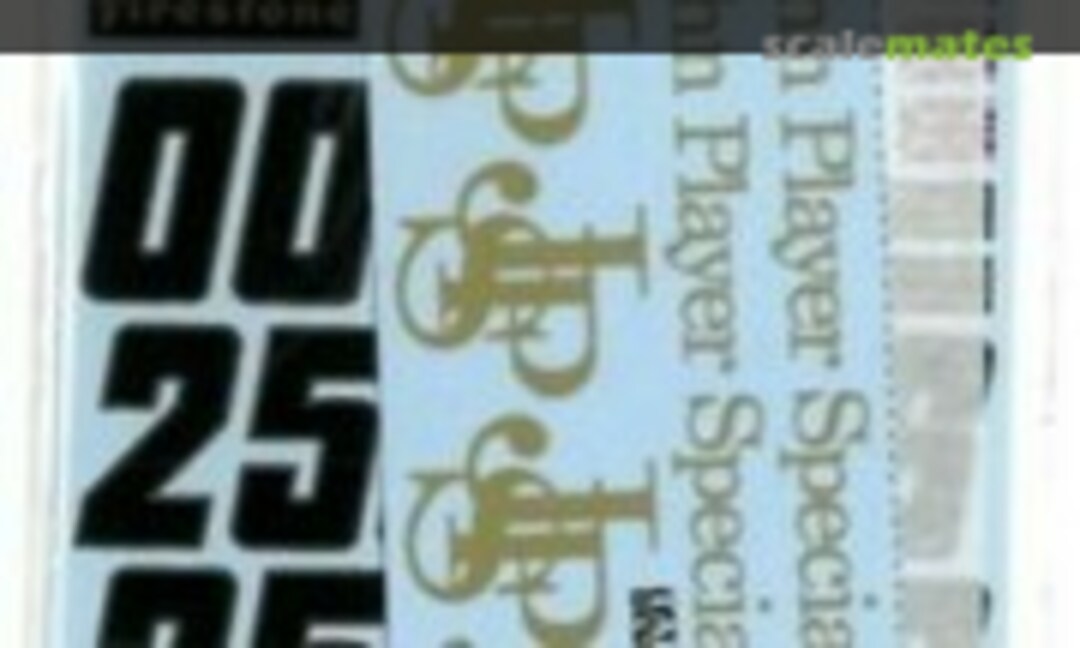 1:12 Lotus 72D 1972 Option Decal (for Tamiya) (Tabu Design TABU12053) TABU12053