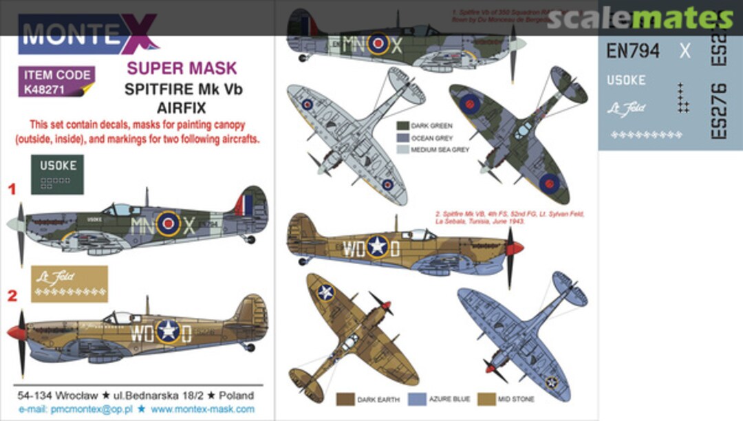 Boxart Spitfire Mk.Vb K48271 Montex Boxart Spitfire Mk.Vb K48271 Montex