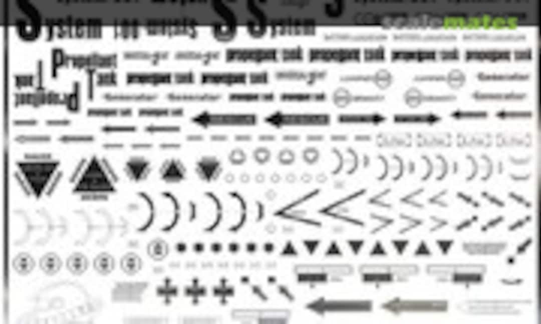 No Metal Stickers for Propellant Tank Ambac System Sabre Zero Ewac (Easy Decal 2290) 2290