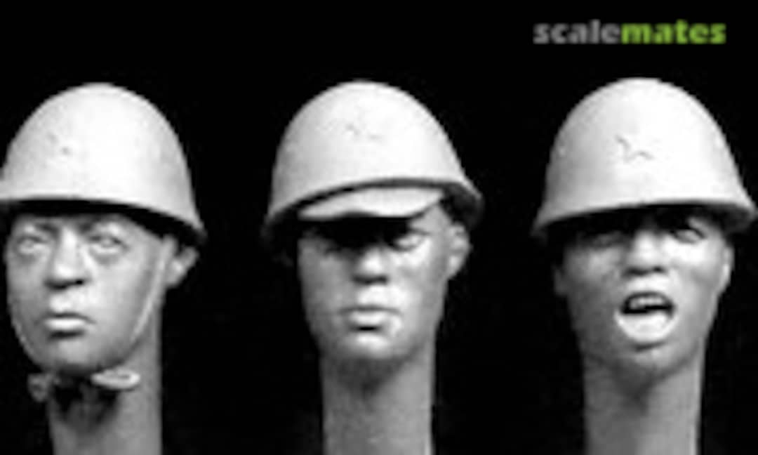 1:35 5 Japanese Heads WWII (Hornet & Wolf HAH01) HAH01