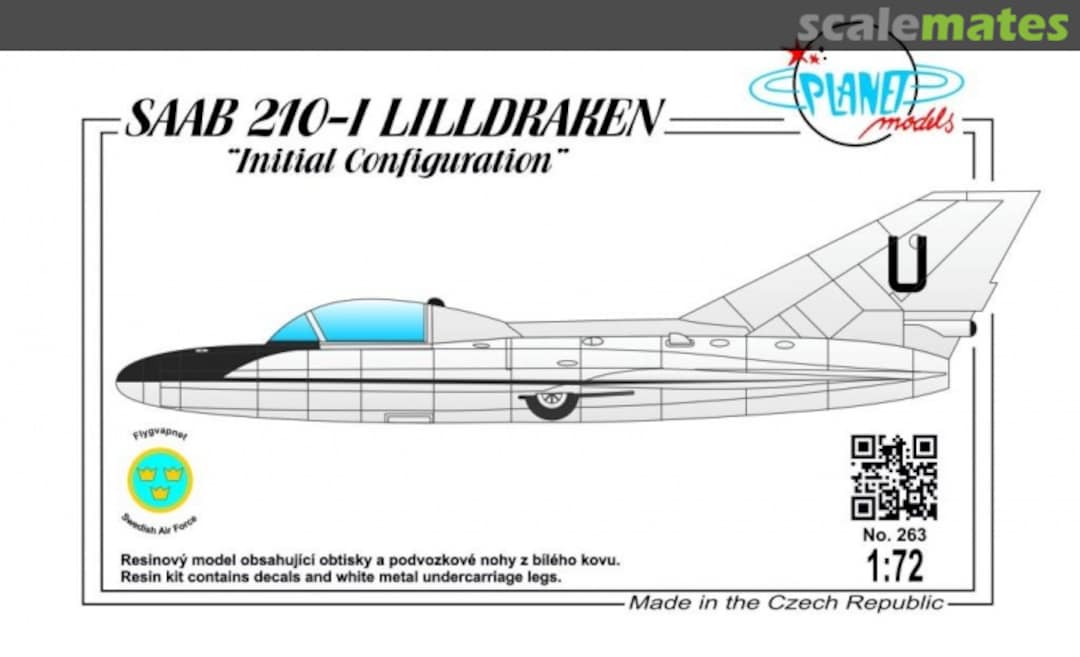 Boxart SAAB 210-I LILLDRAKEN "Initial Configuration" 263 Planet Models Boxart SAAB 210-I LILLDRAKEN "Initial Configuration" 263 Planet Models