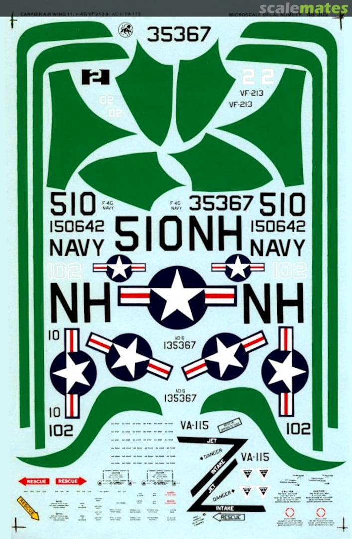 Boxart Carrier Air Wing 11 48-302 Microscale Boxart Carrier Air Wing 11 48-302 Microscale