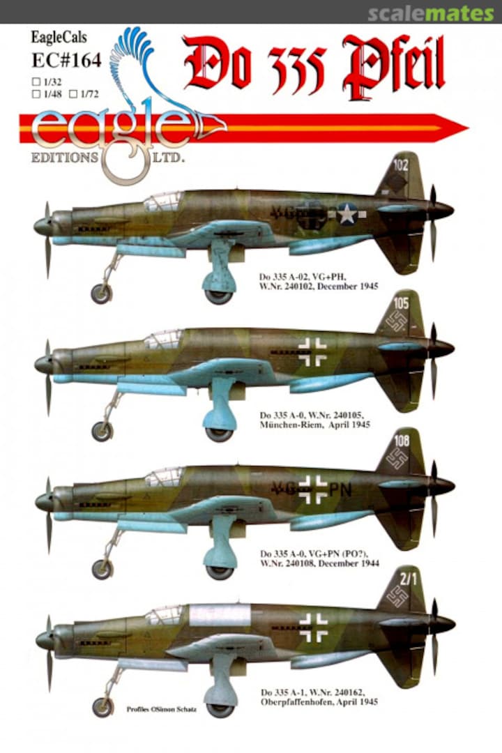 Boxart Do 335 Pfeil EagleCals EC32-164 Eagle Editions Boxart Do 335 Pfeil EagleCals EC32-164 Eagle Editions