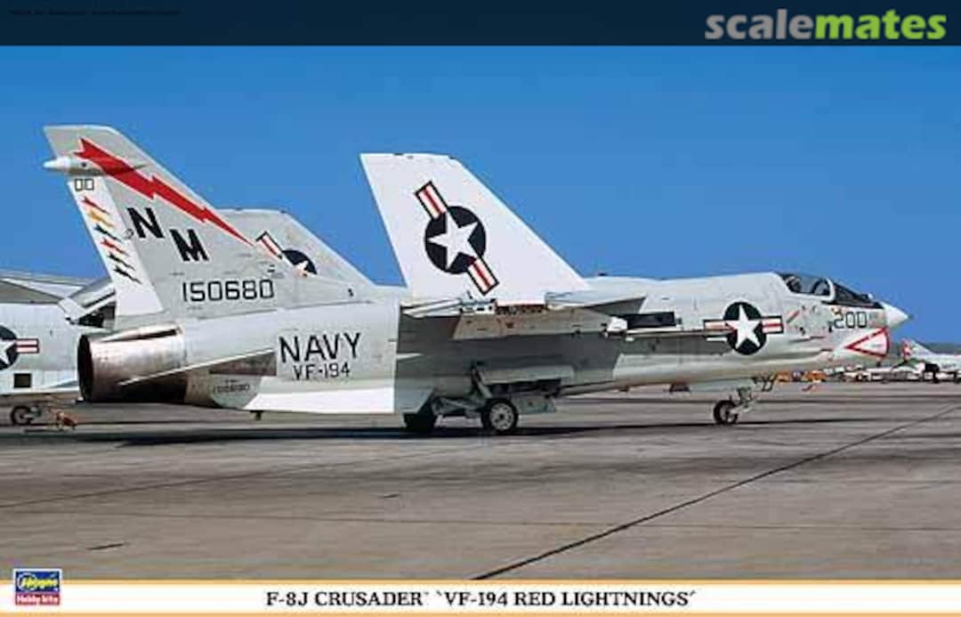 Boxart F-8J Crusader `VF-194 Red Lightnings´ 09868 Hasegawa Boxart F-8J Crusader `VF-194 Red Lightnings´ 09868 Hasegawa