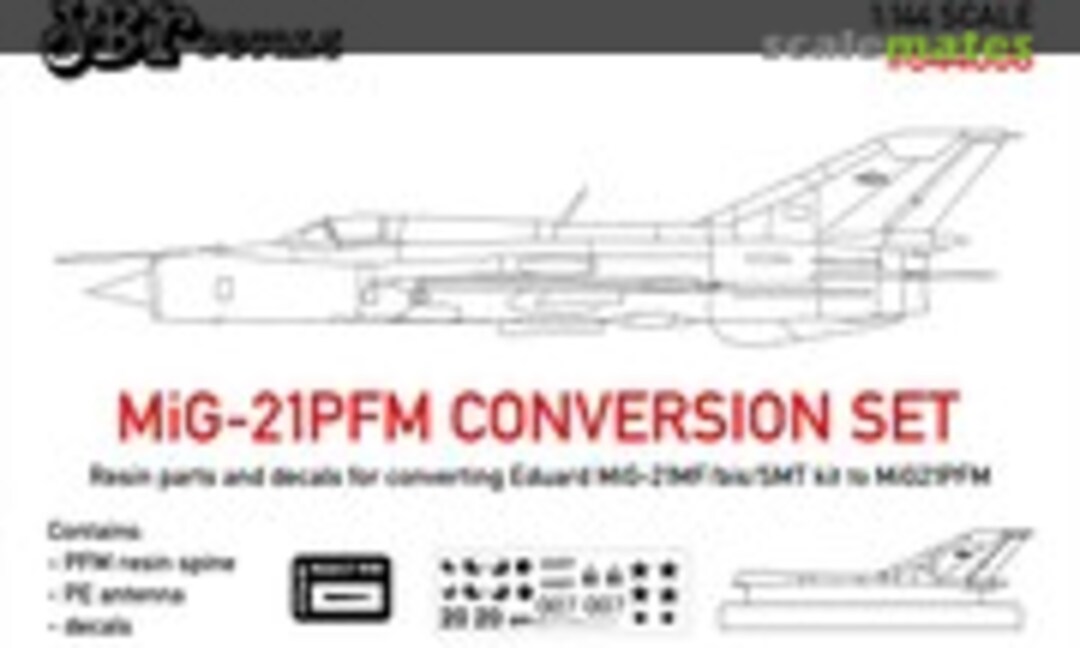 1:144 MiG-21PFM Conversion Set (JBr Decals 844008) 844008