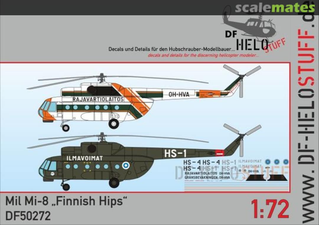 Boxart Mil Mi-8 "Finnish Hips" DF50272 DF HeloStuff Boxart Mil Mi-8 "Finnish Hips" DF50272 DF HeloStuff
