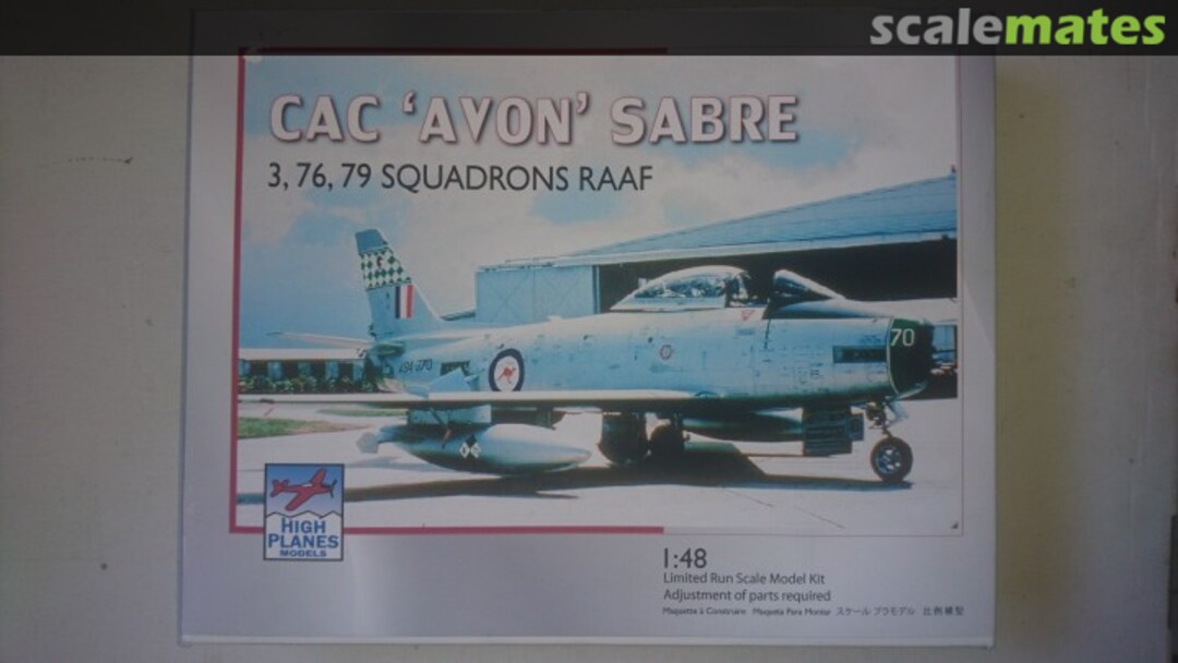 Boxart CAC 'AVON' SABRE HPK. 048007 High Planes Models