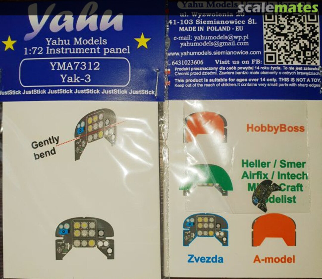 Boxart Yak-3 YMA7312 Yahu Models Boxart Yak-3 YMA7312 Yahu Models