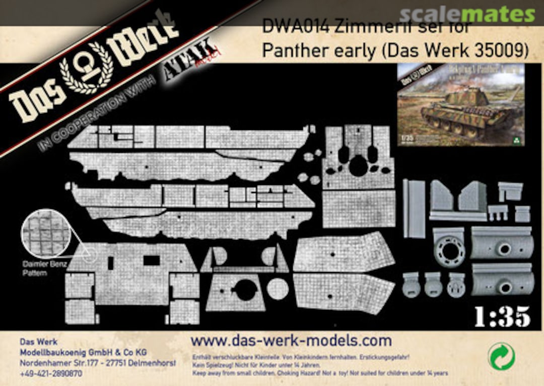 Boxart Zimmerit Set DWA014 Das Werk Boxart Zimmerit Set DWA014 Das Werk