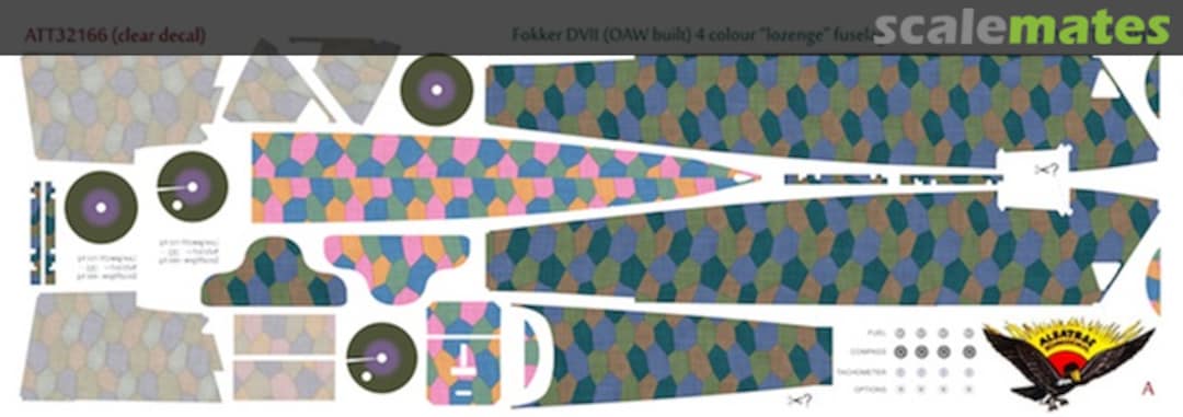 Boxart Fokker D.VII (OAW built) 4 colour 'lozenge' fuselage (new fuselage set) ATT32166 Aviattic Boxart Fokker D.VII (OAW built) 4 colour 'lozenge' fuselage (new fuselage set) ATT32166 Aviattic