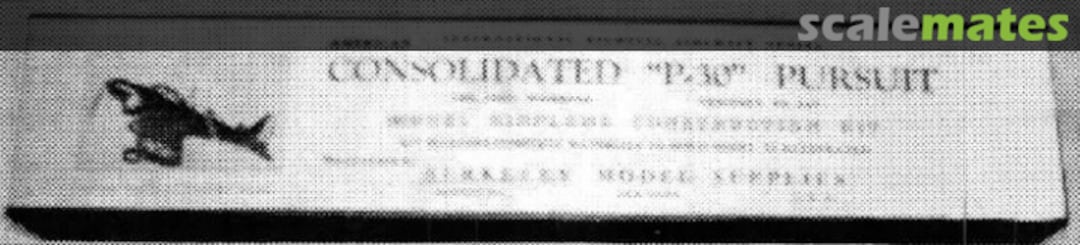 Boxart Consolidated P-30 Pursuit Berkeley Models Boxart Consolidated P-30 Pursuit Berkeley Models