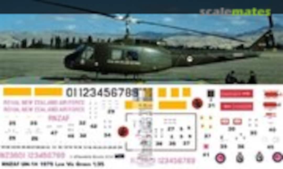 1:35 RNZAF UH-1D/H Iroquois 1979 Low Viz (Oldmodels Decals OMD0361) OMD0361