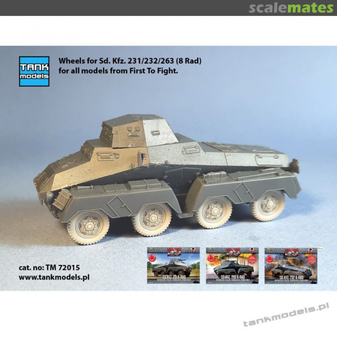 Boxart Wheels for Sd.Kfz. 231/232/263 (8-Rad) TM72015 Tank Models Boxart Wheels for Sd.Kfz. 231/232/263 (8-Rad) TM72015 Tank Models