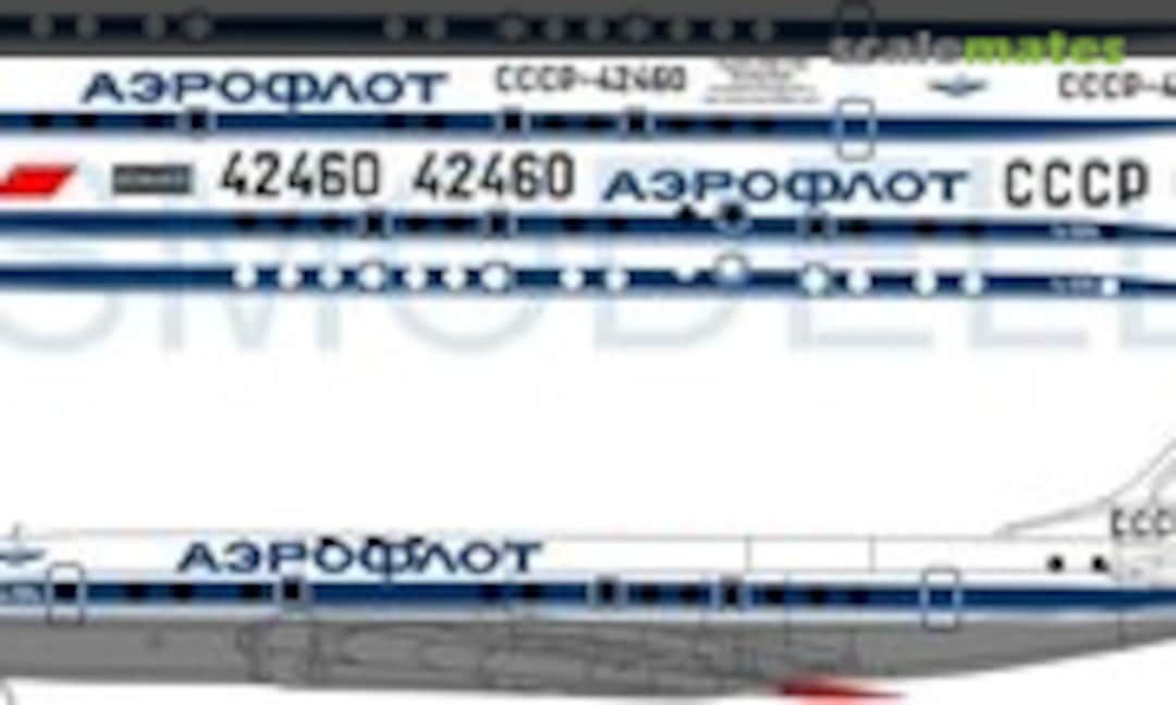 1:100 Tupolev Tu-104A Aeroflot 80-th decals (BSmodelle BSM100002) BSM100002