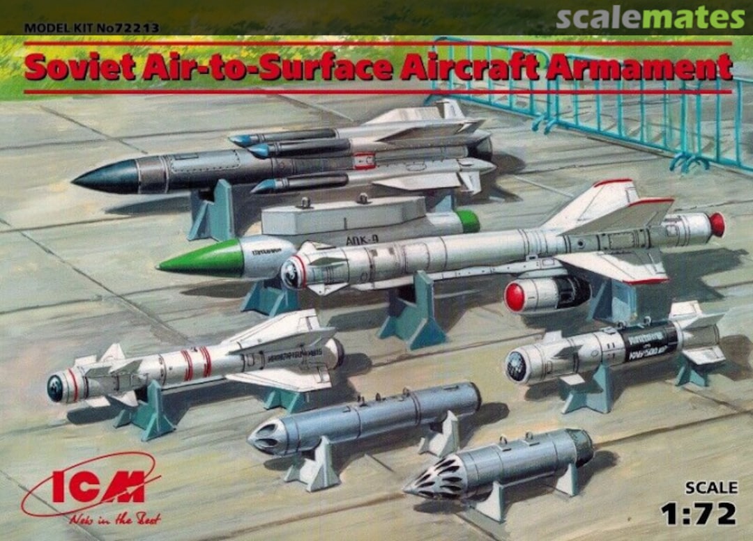 Boxart Soviet Air-to-Surface Aircraft Armament 72213 ICM Boxart Soviet Air-to-Surface Aircraft Armament 72213 ICM