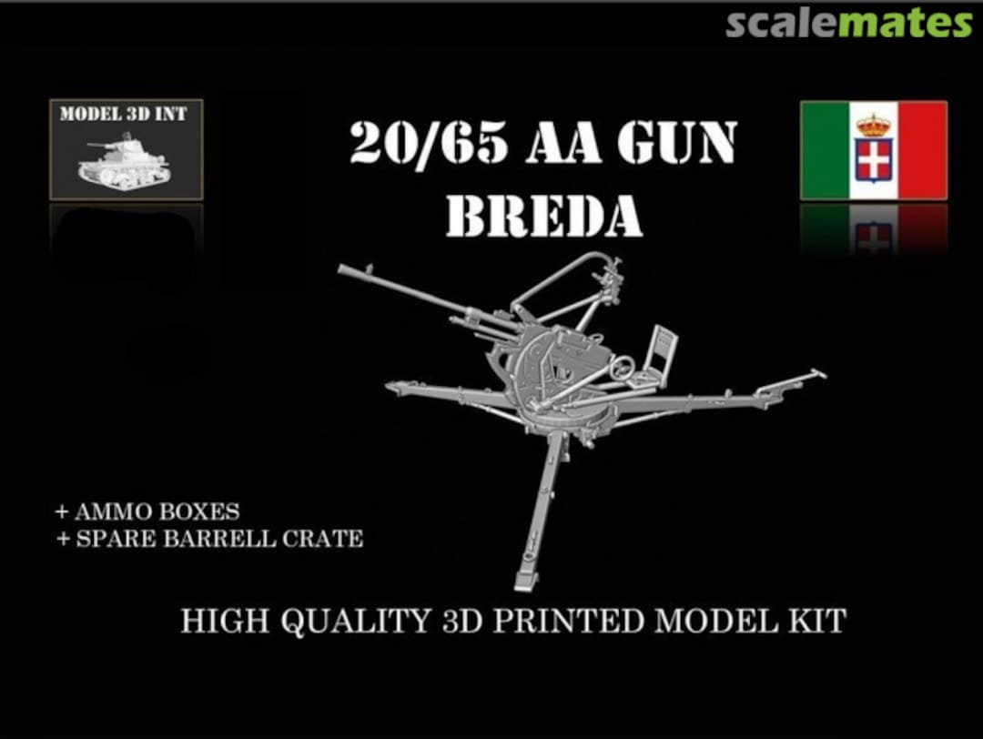 Boxart Breda 20/65 mod.35 AA Gun IT35Re153 MODEL 3D INT Boxart Breda 20/65 mod.35 AA Gun IT35Re153 MODEL 3D INT