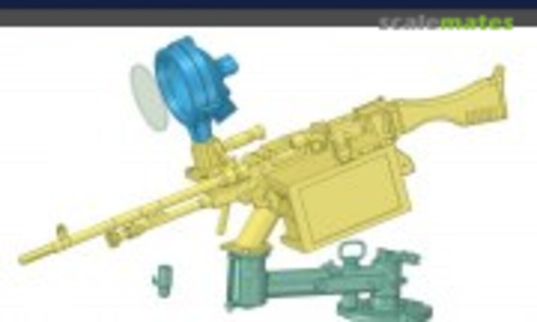 1:35 IDF MAG Std Swing arm mount with searchlight v.4 (lowered version) (3D MicroCosmos MC-35-608) MC-35-608