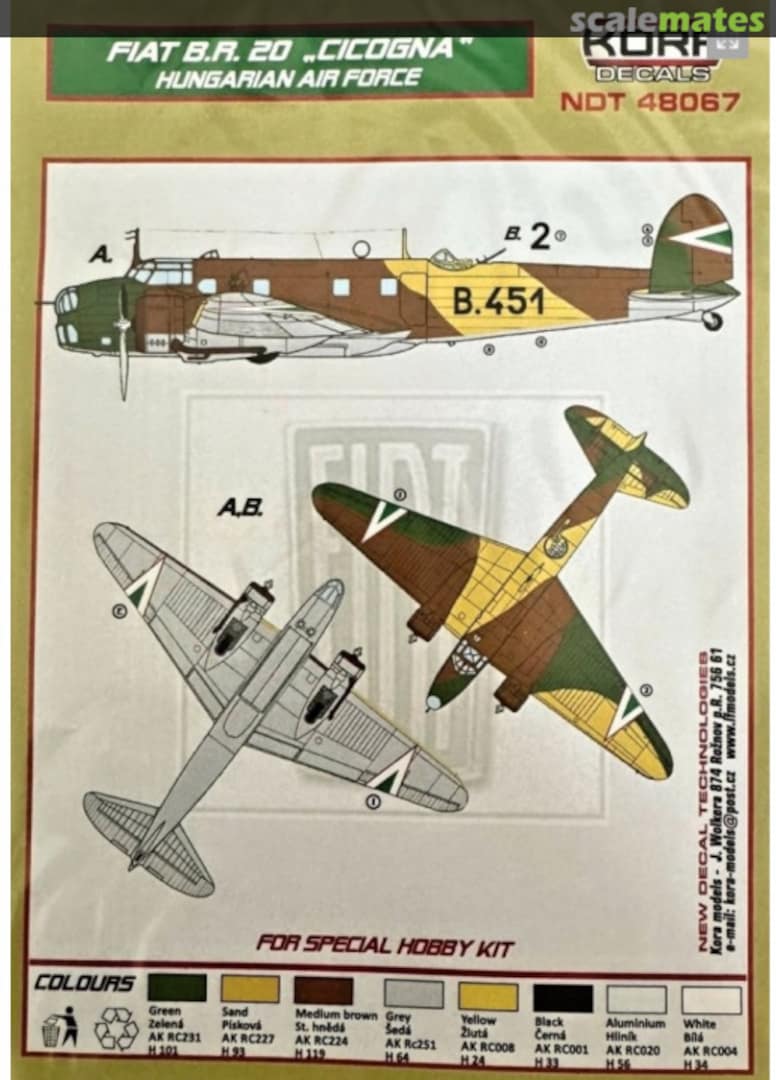 Boxart Fiat B.R. 20 "Cicogna" NDT48067 Kora Models Boxart Fiat B.R. 20 "Cicogna" NDT48067 Kora Models